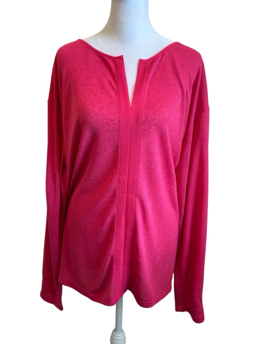 1X Sanctuary Pink Split Neck Sweater New